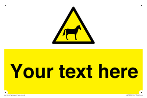 Custom warning horses